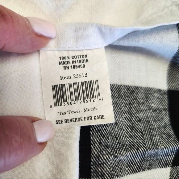 Primitives by Kathy "Questionable Morals" set of 3 tea towels, buffalo check - Picture 5 of 8